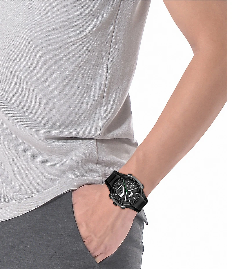 Lacoste Men's LC33 Ana-Digi Silicone Strap Watch