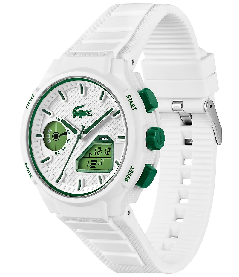 Lacoste Men's LC33 Ana-Digi Silicone Strap Watch