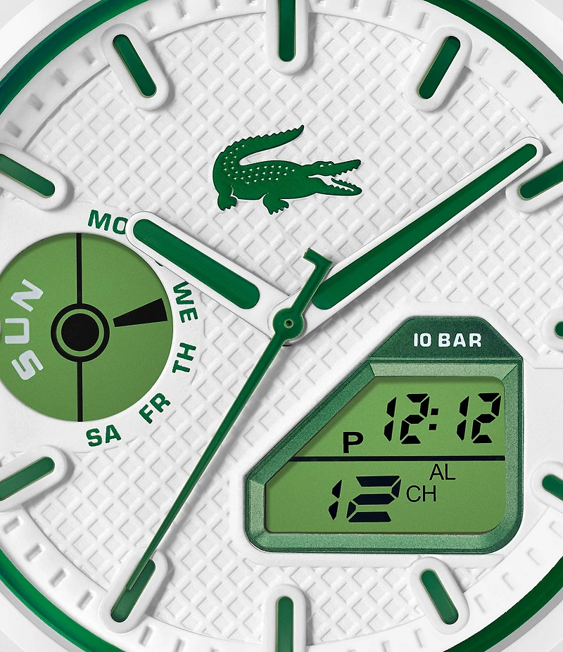 Lacoste Men's LC33 Ana-Digi Silicone Strap Watch