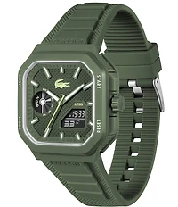 Lacoste Men's LC33 Ana-Digi Silicone Strap Watch