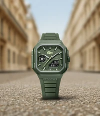 Lacoste Men's LC33 Ana-Digi Silicone Strap Watch