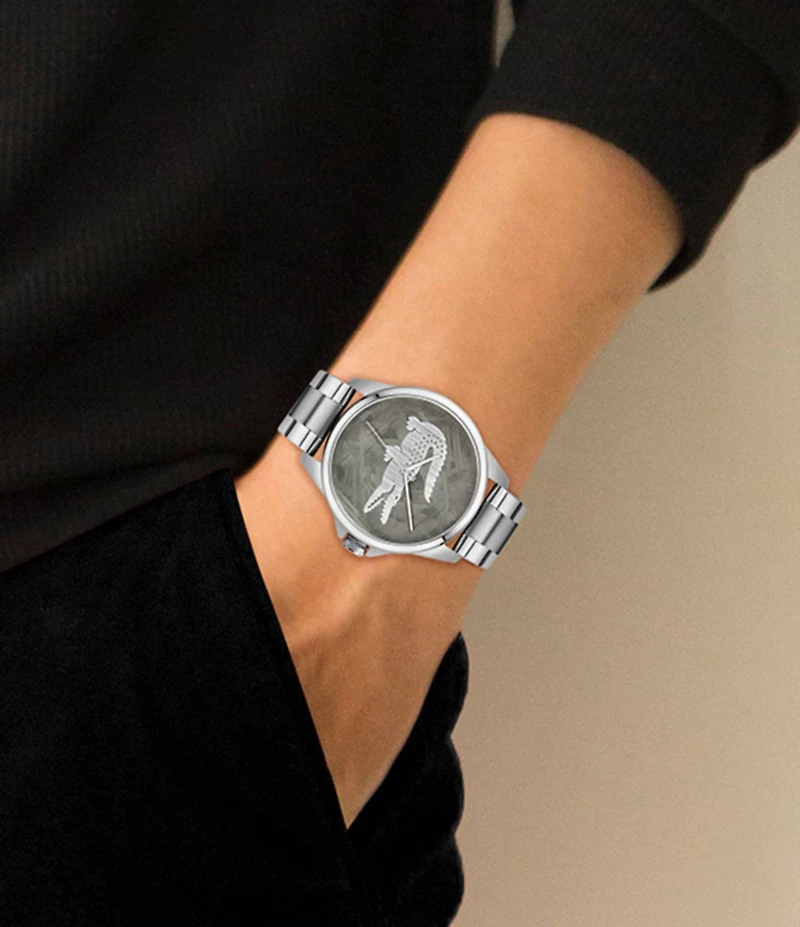 Lacoste Men's Le Croc Analog Stainless Steel Bracelet Watch