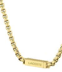 Lacoste Men's L'essentiel Stainless Steel Box Chain Bracelet