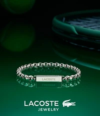 Lacoste Men's L'essentiel Stainless Steel Box Chain Bracelet