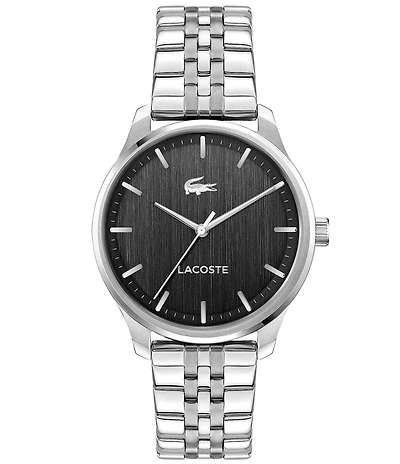 Lacoste Men's Libson Three Hand Stainless Steel Bracelet Watch