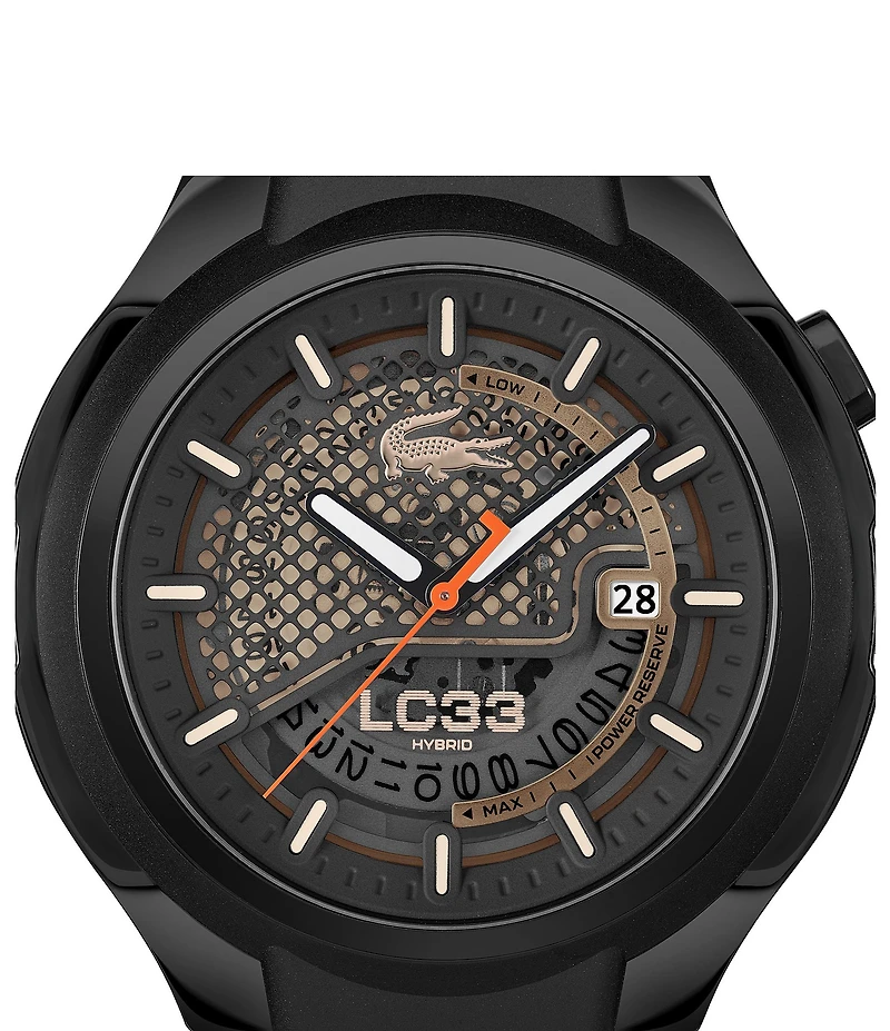 Lacoste Men's Limited Edition LC33 Automatic Silicone Strap Watch