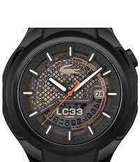 Lacoste Men's Limited Edition LC33 Automatic Silicone Strap Watch