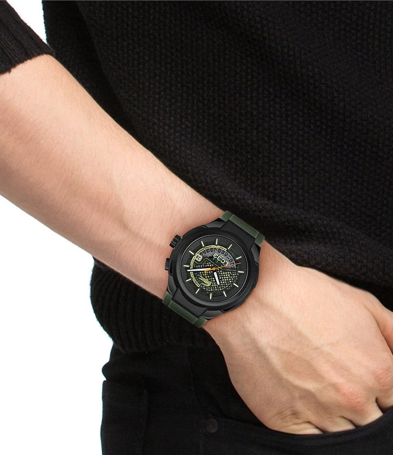 Lacoste Men's Limited Edition LC33 Automatic Silicone Strap Watch