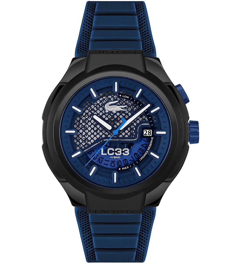 Lacoste Men's Limited Edition LC33 Automatic Silicone Strap Watch