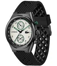 Lacoste Men's Line Racer Multifunction Silicone Strap Watch