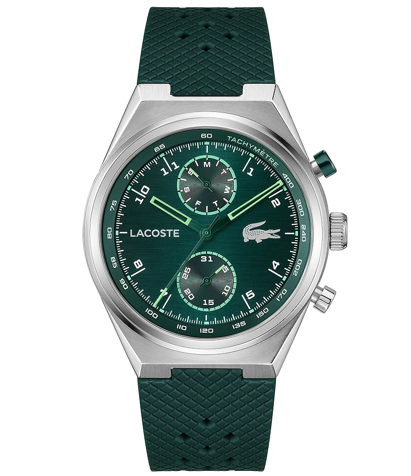 Lacoste Men's Line Racer Multifunction Silicone Strap Watch