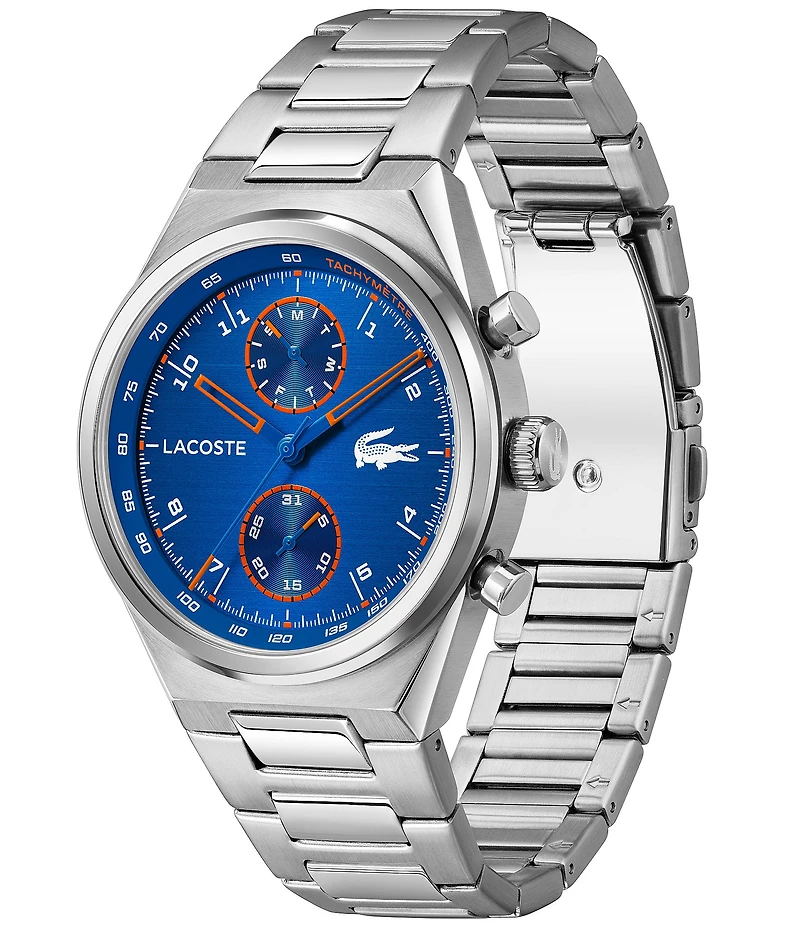 Lacoste Men's Line Racer Multifunction Stainless Steel Bracelet Watch