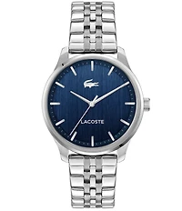 Lacoste Men's Lisbon Three Hand Stainless Steel Bracelet Watch