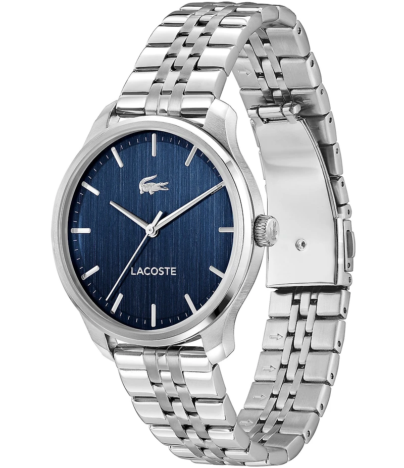 Lacoste Men's Lisbon Three Hand Stainless Steel Bracelet Watch