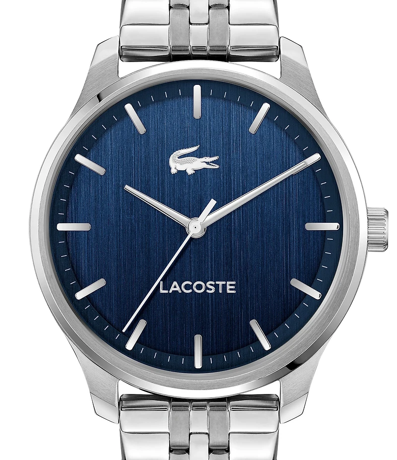 Lacoste Men's Lisbon Three Hand Stainless Steel Bracelet Watch