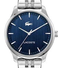 Lacoste Men's Lisbon Three Hand Stainless Steel Bracelet Watch