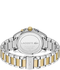 Lacoste Men's Mainsail Chronograph Two Tone Stainless Steel Bracelet Watch