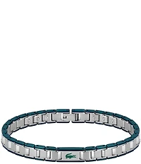 Lacoste Men's Metropole Edge Stainless Steel & Enamel Chain Bracelet