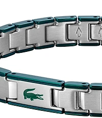 Lacoste Men's Metropole Edge Stainless Steel & Enamel Chain Bracelet