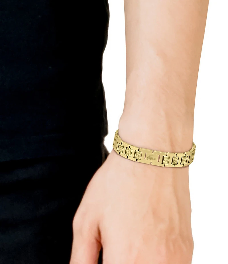 Lacoste Men's Metropole Stainless Steel Line Bracelet