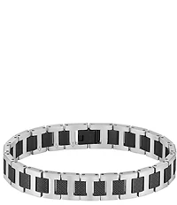 Lacoste Men's Metropole Two Tone Stainless Steel Link Line Bracelet