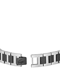 Lacoste Men's Metropole Two Tone Stainless Steel Link Line Bracelet