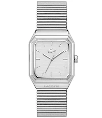 Lacoste Men's Rene Three Hand Stainless Steel Mesh Bracelet Watch