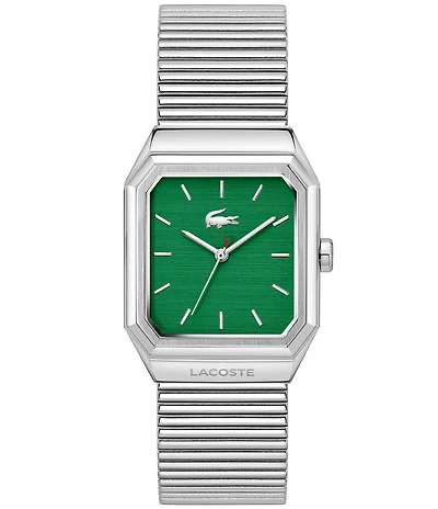 Lacoste Men's Rene Three Hand Stainless Steel Mesh Bracelet Watch