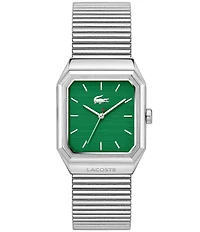 Lacoste Men's Rene Three Hand Stainless Steel Mesh Bracelet Watch