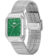 Lacoste Men's Rene Three Hand Stainless Steel Mesh Bracelet Watch