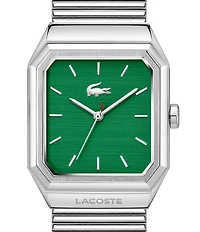 Lacoste Men's Rene Three Hand Stainless Steel Mesh Bracelet Watch