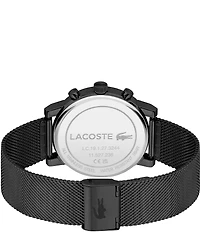 Lacoste Men's Replay Multifunction Black Tone Stainless Steel Mesh Bracelet Watch