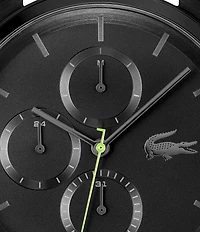 Lacoste Men's Replay Multifunction Black Tone Stainless Steel Mesh Bracelet Watch