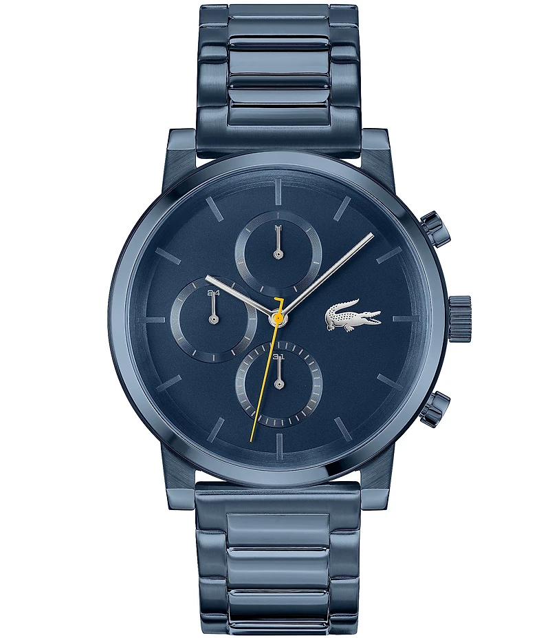 Lacoste Men's Replay Multifunction Blue Tone Stainless Steel Bracelet Watch