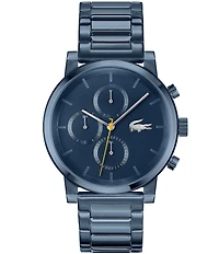 Lacoste Men's Replay Multifunction Blue Tone Stainless Steel Bracelet Watch