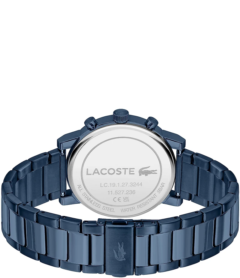 Lacoste Men's Replay Multifunction Blue Tone Stainless Steel Bracelet Watch