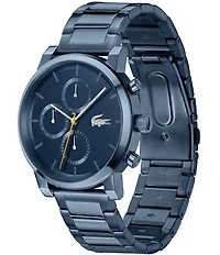 Lacoste Men's Replay Multifunction Blue Tone Stainless Steel Bracelet Watch