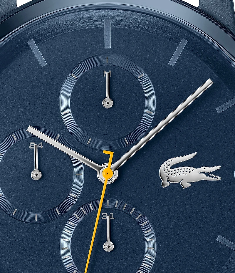 Lacoste Men's Replay Multifunction Blue Tone Stainless Steel Bracelet Watch