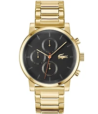 Lacoste Men's Replay Multifunction Gold Tone Stainless Steel Bracelet Watch