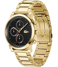 Lacoste Men's Replay Multifunction Gold Tone Stainless Steel Bracelet Watch
