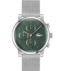 Lacoste Men's Replay Multifunction Stainless Steel Mesh Bracelet Watch