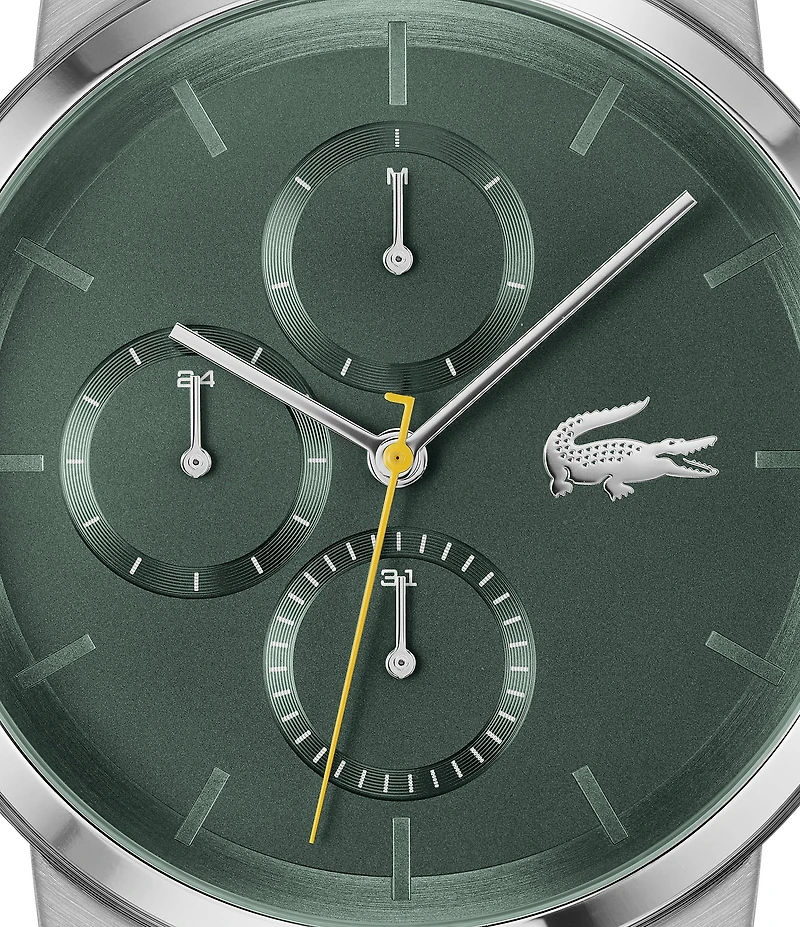 Lacoste Men's Replay Multifunction Stainless Steel Mesh Bracelet Watch