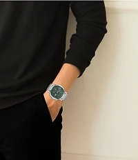 Lacoste Men's Replay Multifunction Stainless Steel Mesh Bracelet Watch