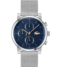 Lacoste Men's Replay Multifunction Stainless Steel Mesh Bracelet Watch
