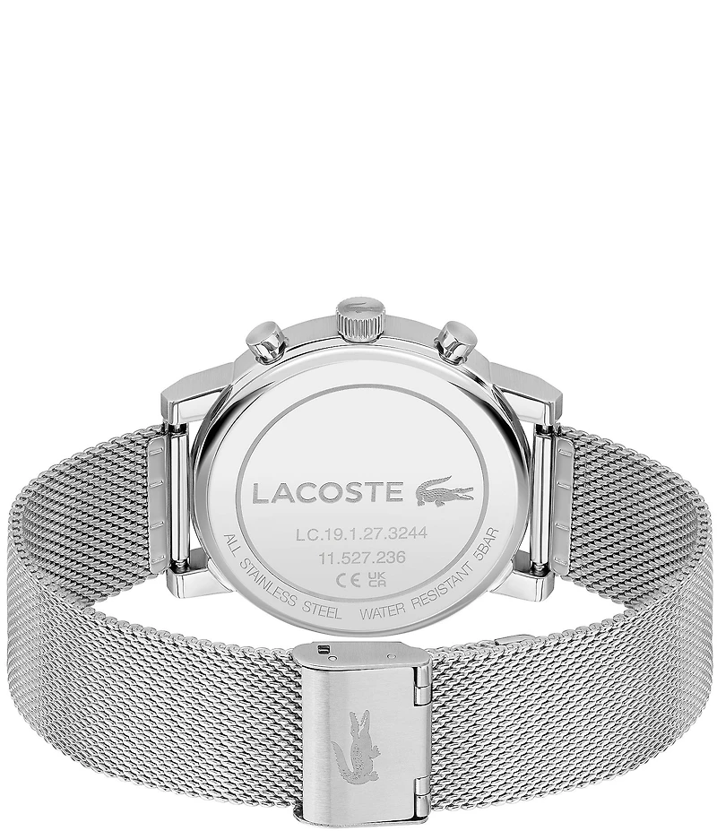 Lacoste Men's Replay Multifunction Stainless Steel Mesh Bracelet Watch