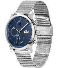 Lacoste Men's Replay Multifunction Stainless Steel Mesh Bracelet Watch