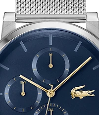 Lacoste Men's Replay Multifunction Stainless Steel Mesh Bracelet Watch