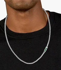 Lacoste Men's Spelt Collection Stainless Steel Chain Necklace