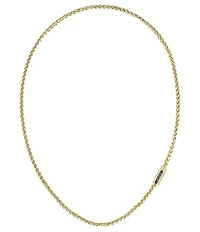 Lacoste Men's Spelt Collection Stainless Steel Chain Necklace