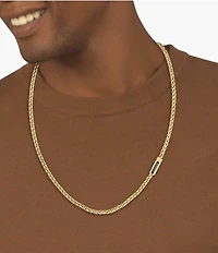 Lacoste Men's Spelt Collection Stainless Steel Chain Necklace
